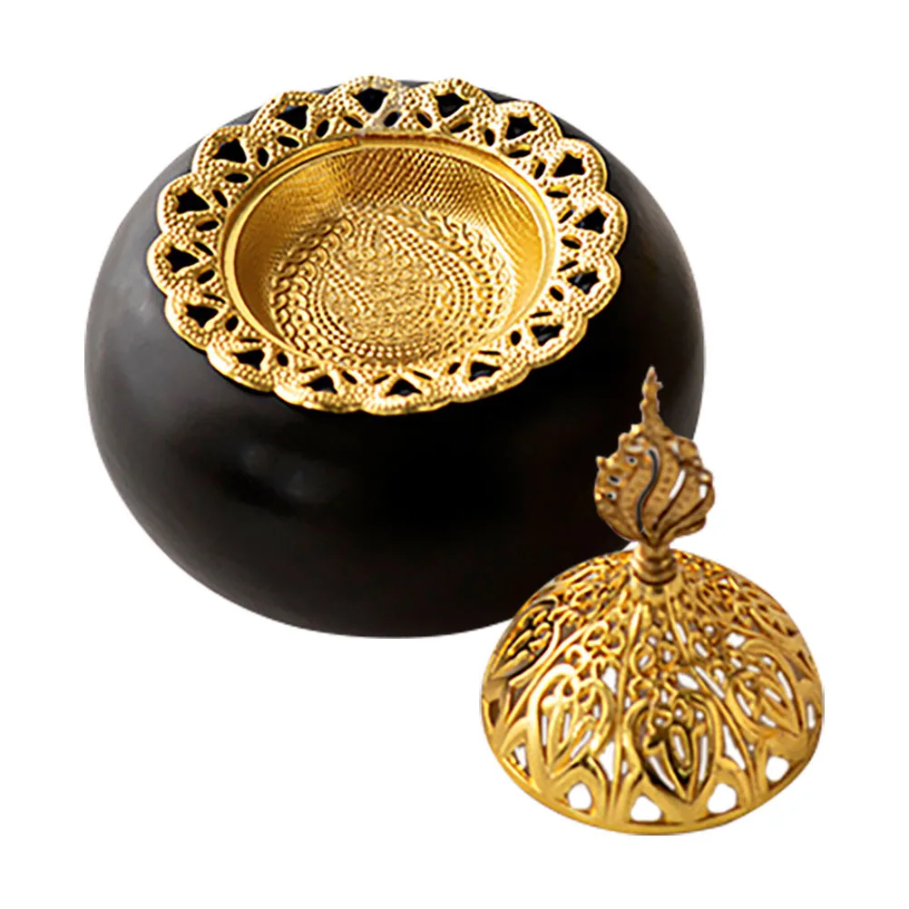 

Arabian Ceramic Incense Burner Middle Eastern Dome Vintage Bakhoor Oud Charcoal Cone Living Room Decor Arabic Incense Burner