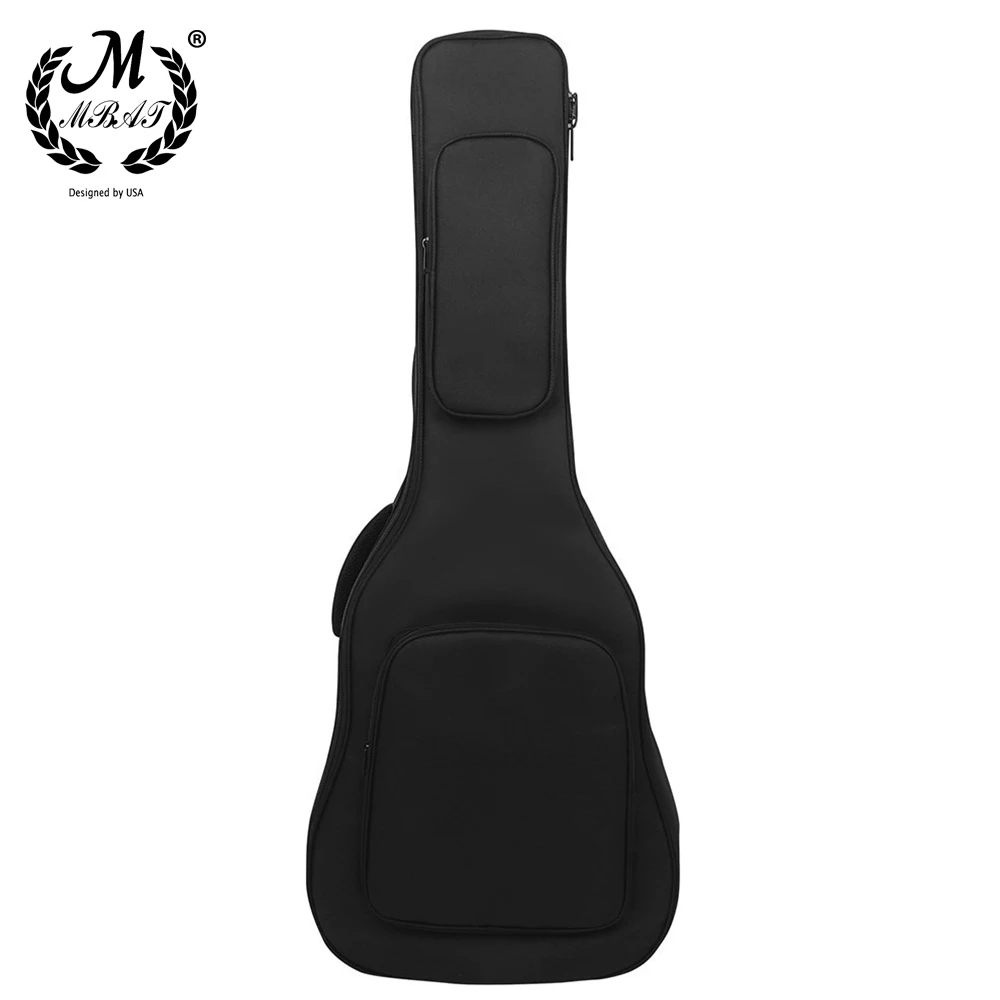 40/41 Inch Guitar Bag Oxford Waterproof Double Straps With Cotton Thickened Side Pockets Guitar Bag Parts & Accessories IN-185