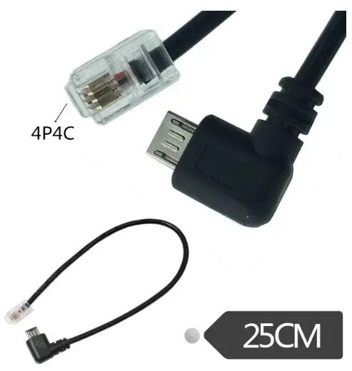 

Удлинительный Кабель-адаптер USB micro Male к RJ9 4P4C male конвертер провод для 0,25 м