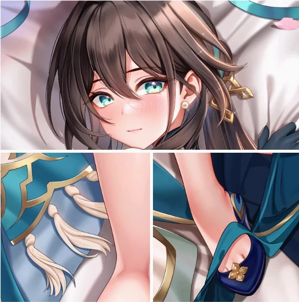 Anime Honkai: Star Rail Ruan Mei seksowna Dakimakura 2WAY przytulna poszewka na poduszkę japońska Otaku poszewka na poduszkę pościel prezenty CYSS