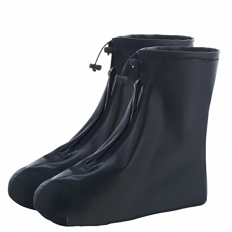 

Rain Waterproof Adult Kids Shoes Quality Thick Shoes Cover Protectors Rain Boots PVC Non-Slip Rainy Shoe Cover Water Proof Shoes