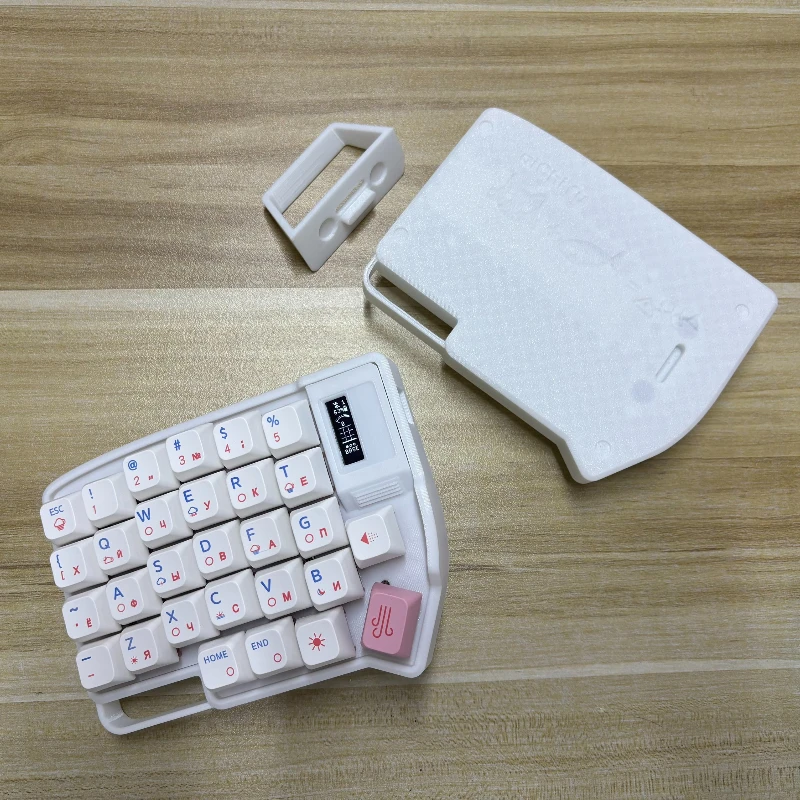 Lily58 Split Keyboard Customized Bluetooth Wired Dual-mode Hot Swap OLED Screen ZMK Lithium-ion Battery 58keys Office Keyboard