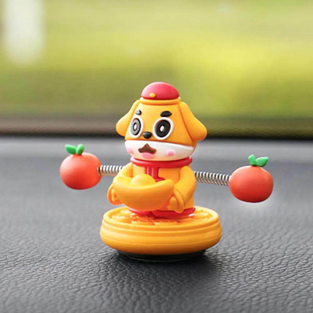 Dashboard Toy Car Dashboard Ornament Spring Figurine Car Decor for Vehicle Automotive Truck Suv Commuting Accessory Shaking