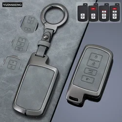 2 3 4 Buttons Zinc Alloy Leather Car Key Case Cover for Toyota RAV4 Highlander Avalon Sequoia Tundra Tacoma 4Runner Cruise Prius