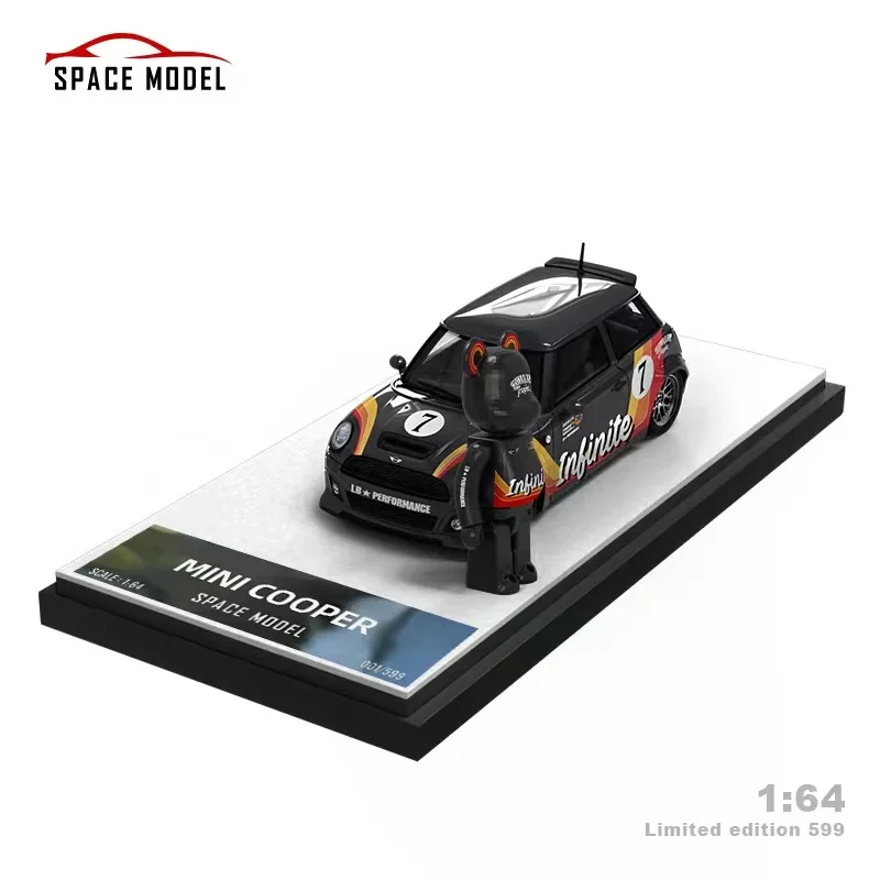 SPACE MODEL 1:64 LBWK MINI F56 Black Limited599 Diecast Model Car