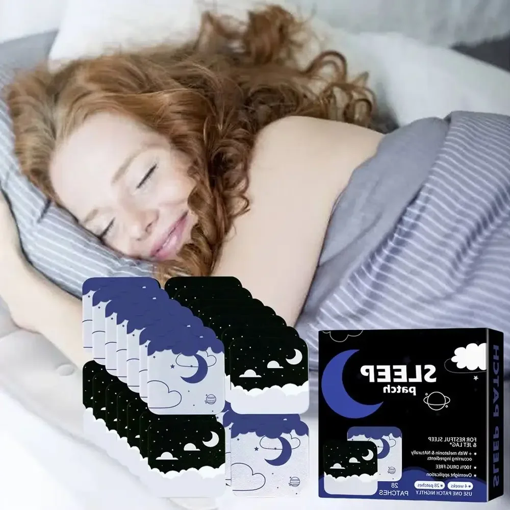 Sleep Aid Patches Insomnia Treatment Soothing Sticker Relieve Anxiety Stress Fatigue for Better Sleeping Body Relaxer Sticker
