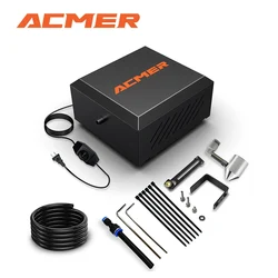 ACMER C4 Laser Air Assist Pump with 30L/min Airflow for CNC Cutting and Laser Engraving for Smoke Dust Low Noise Protect Lens