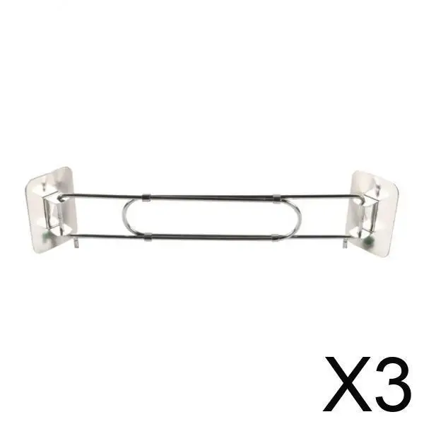 

Stainless Steel RV Shower Corner Storage Bar Easy Installation Space Saving Organizer Rod for Bathroom and Camper Trailer