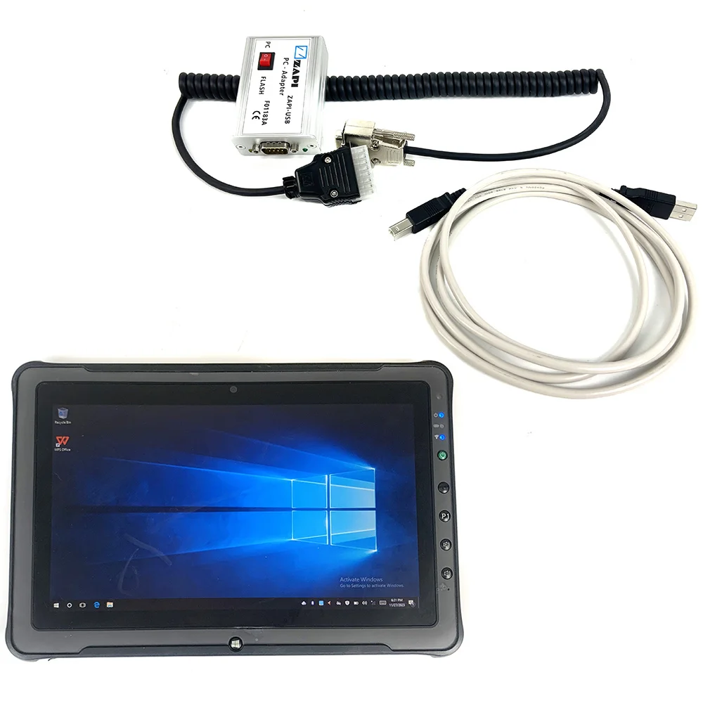 

Для электрического контроллера ZAPI Кабель диагностического инструмента ZAPI-USB Регулировка параметров числовой мониторинг с планшетом Getac F110