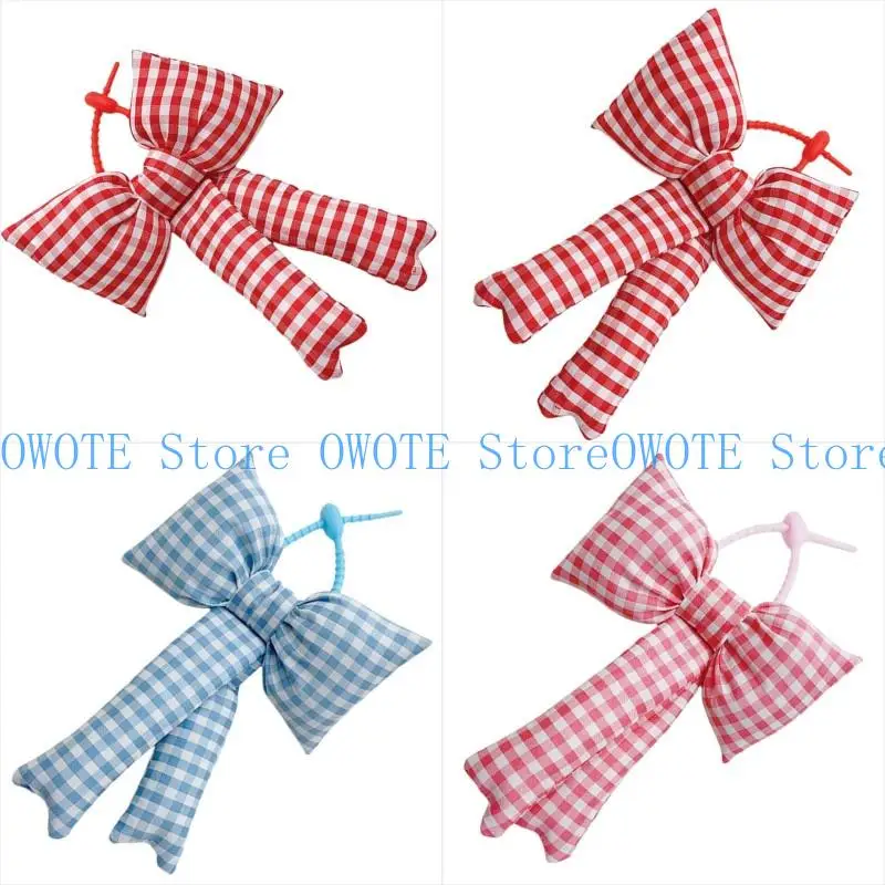 

A52E Bowknot Phone Charm Detachable Phone Lanyard Ornament Colorful Keychain Butterfly Bows Ornament for Bag and Wallet