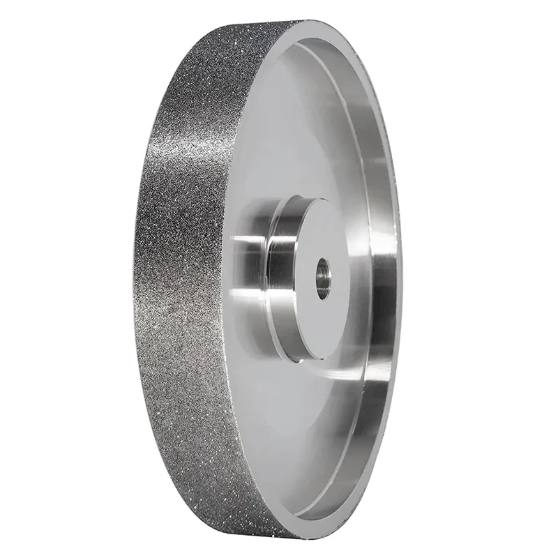 

CBN Grinding Wheel, 6Inch Dia x 1Inch Wide, with 1/2Inch Arbor, Diamond Grinding Wheel for Sharpening HSS, 80 Grit