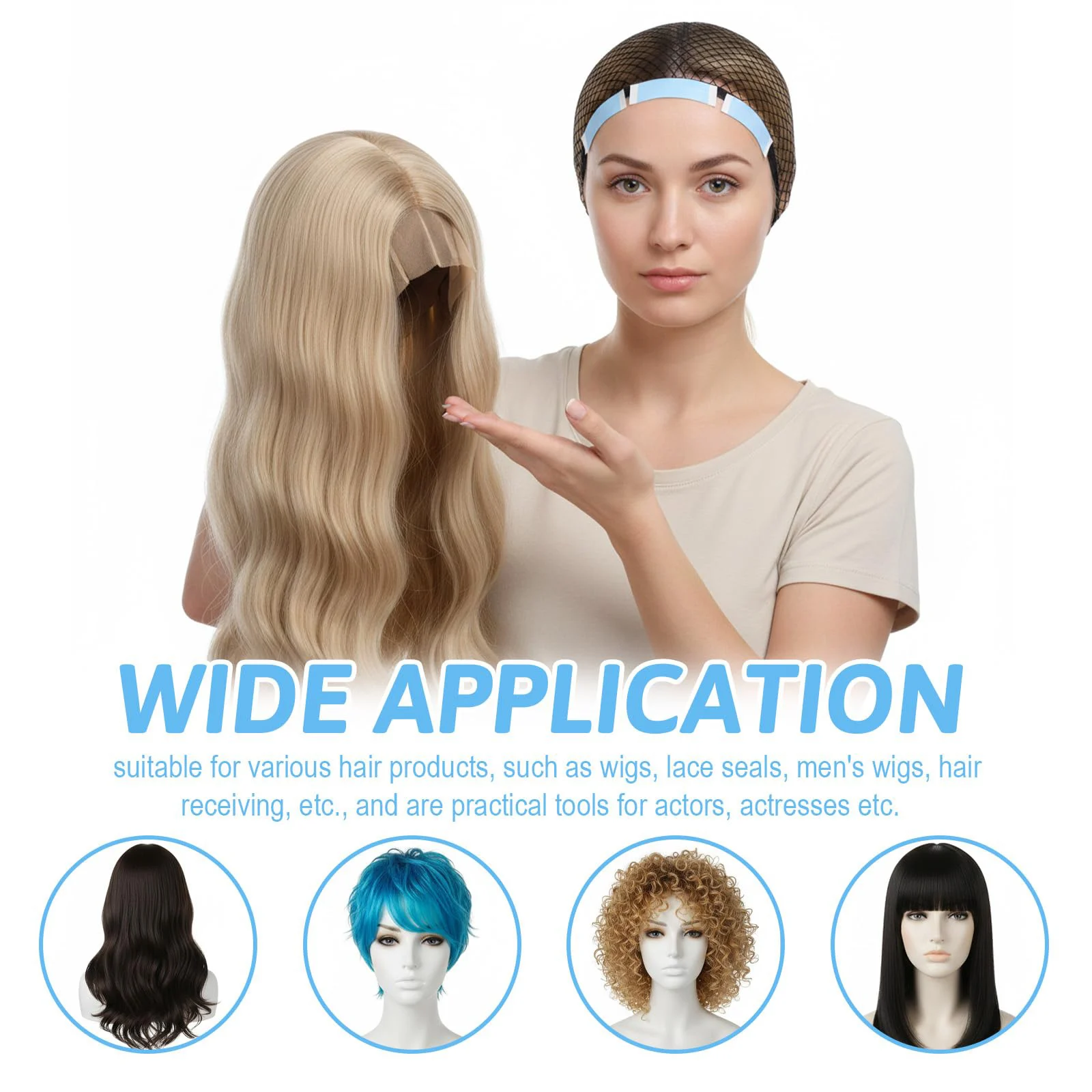 36/72Pcs Waterproof Adhesive Tape Lace Front Wig Tape Lace Wig Tape For Hair Extension Lace Front Support Toupee Wigs - view 6