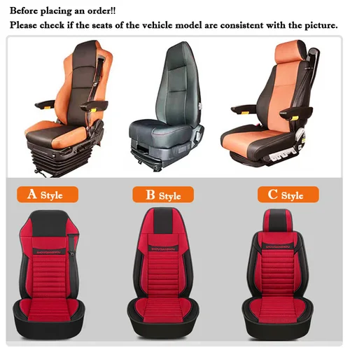Imagen 2 del producto Funda para cojín de asiento de coche, camión, autobús, SCANIA, Volvo, Benz, Renault, DAF, IVECO, Hino, TATRA, Iveco, Kenworth, Peterbilt, Freightliner