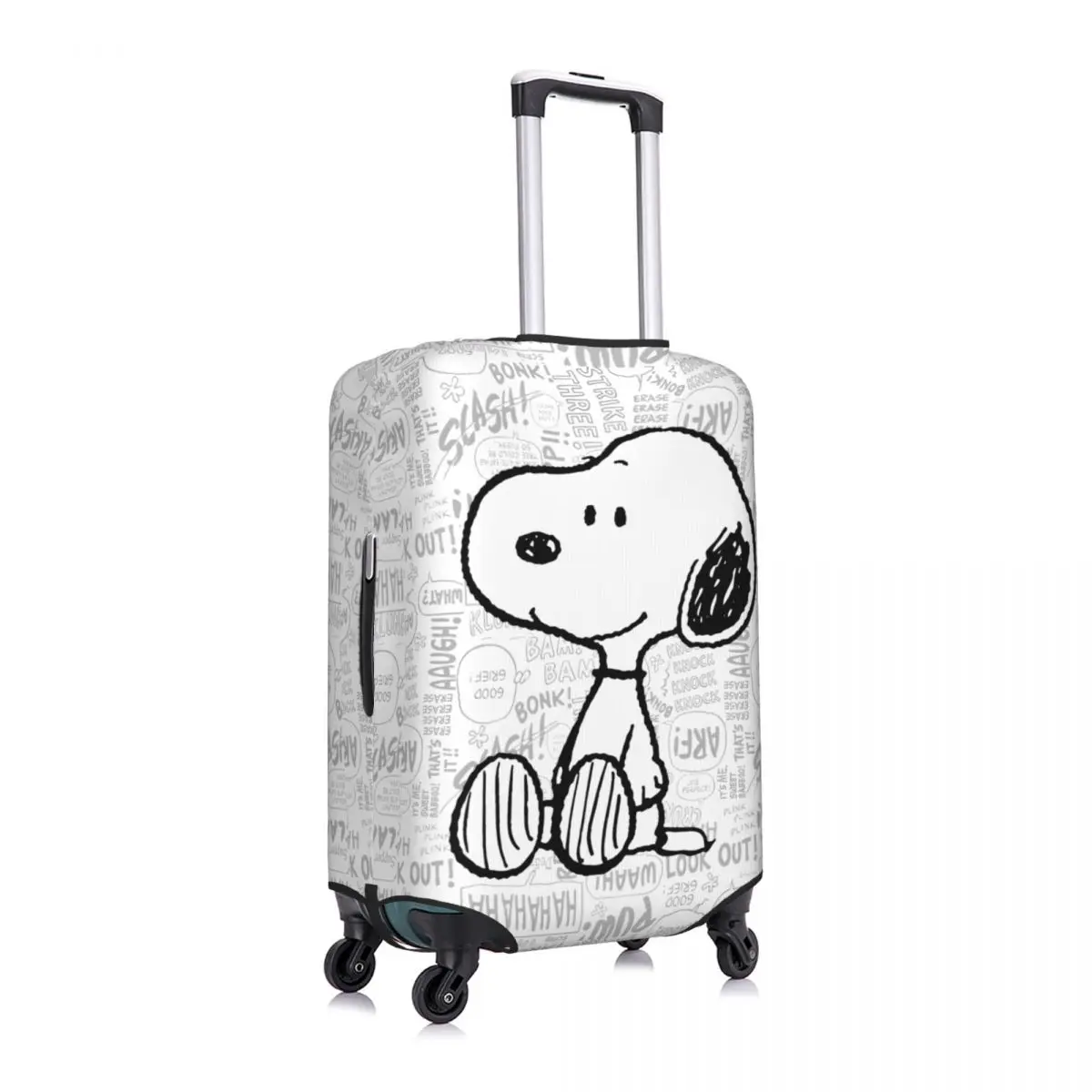 Рисунок 2 - Собака на черно-белом чемодане в стиле комиксов