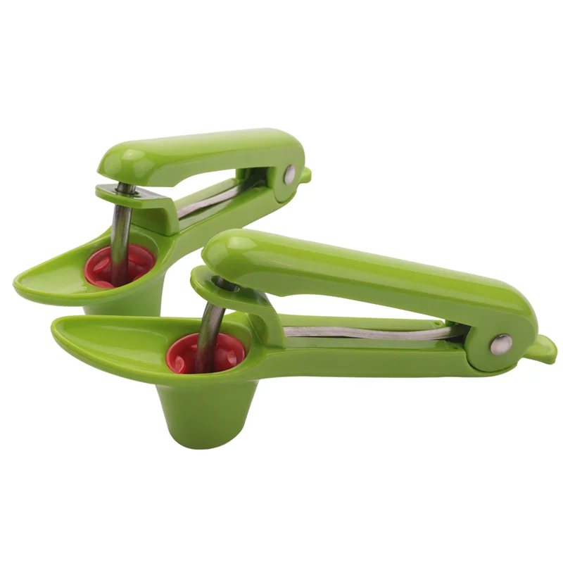 Y23A-2 체리 씨 제거기 또는 올리브 씨 제거기, 체리 씨 또는 씨앗 제거기 과일 도구(녹색)