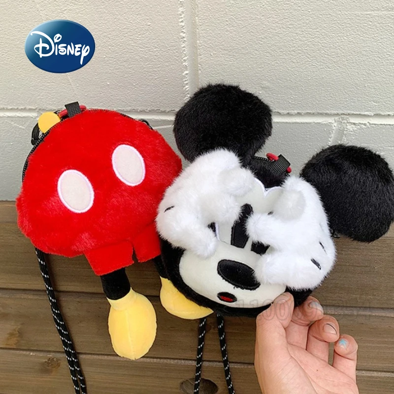 Disney Mickey New Mini Children's Bag 3D Cartoon Cute Children's Coin Purse Fashion Trend Mini Casual Shoulder Messenger Bag