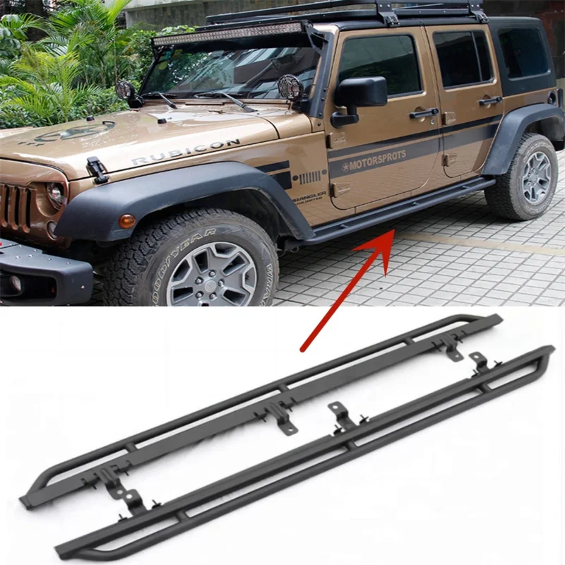 

For Wrangler JK/JL stainless steel welcome pedal Jeep 10th anniversary side bar pedal modification accessories 2007-2022