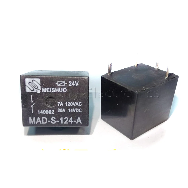 

Free shiping 10pcs/lot Relay MAD-S-124-A 24V 4PIN Wholesale