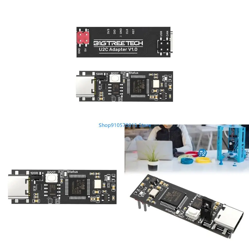 

B95C для BigTreetech-Pi v1.2 U2C Модуль v1.0 Плата расширения ESD-защита через Typec