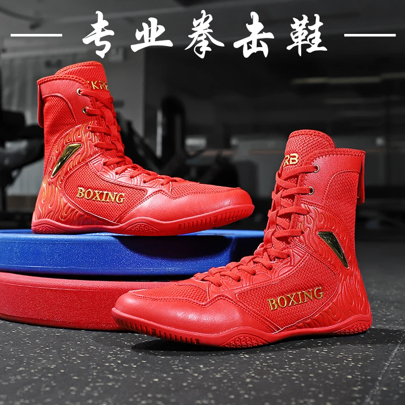 Men's Durable Wrestling Shoes Boxing Combat Shoes Comfortable and Versatile Unisex Indoor Training Wrestling Shoes