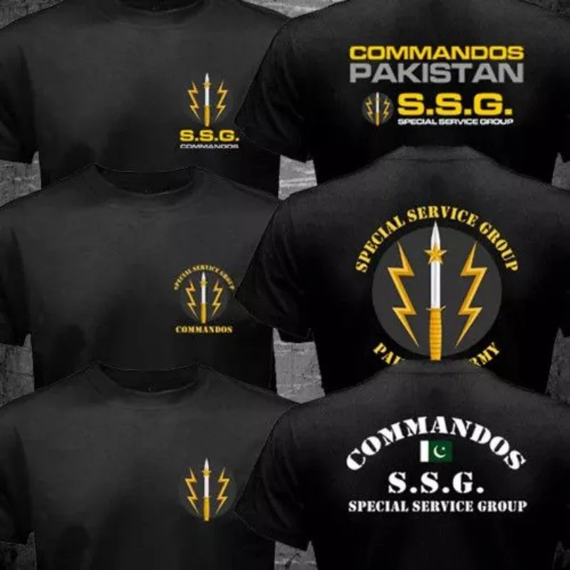 

Тенденция 25, летняя новая футболка SSG Commando Pakistan Ground J, группа обслуживания специального назначения, футболки с принтом для мужчин