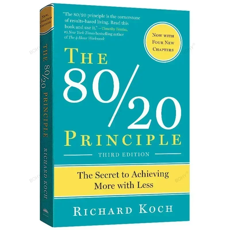 The 80/20 Principle autorstwa Richarda Koch The Secret to Achieving More z mniej powieści w miękkiej oprawie w języku angielskim