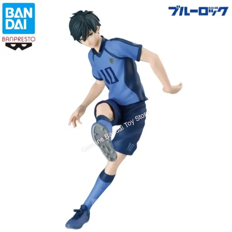 

In Stock Bandai Banpresto Genuine Blue Lock Rin Itoshi Figurine Model Ornaments Holiday Gifts Anime Toys