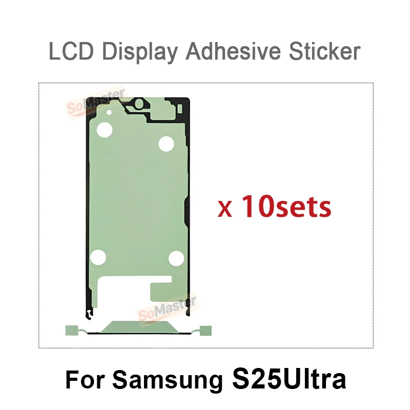 10Pcs LCD Display Adhesive Waterproof Sticker for Samsung Galaxy S23 S24 S25 Plus Ultra FE Front Side Seal Tape Adhesive Glue image 2