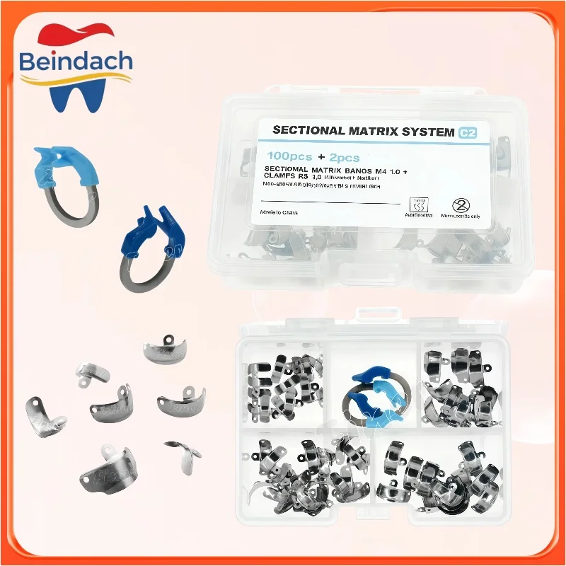 

Зажимы для секционных контурных матриц, металлические матрицы из никель-титана C2, зажимные кольца, инструменты для стоматологов