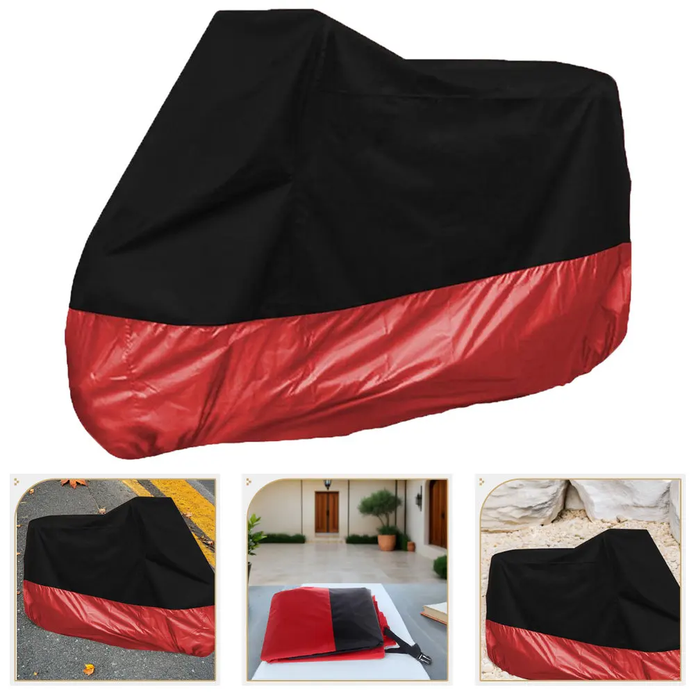 

Waterproof Uv Protection For Atv Scooter Motorcycle Cover Dust Rain Waterproof Motorcycle Cover Snow Xxl Black Red