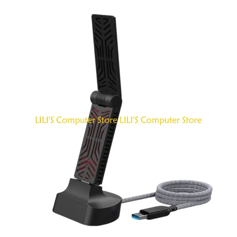 A52B AC1900 dobrável USB3.0 NIC 2.4GHz 5GHz Adaptadores sem fio 1900mbps