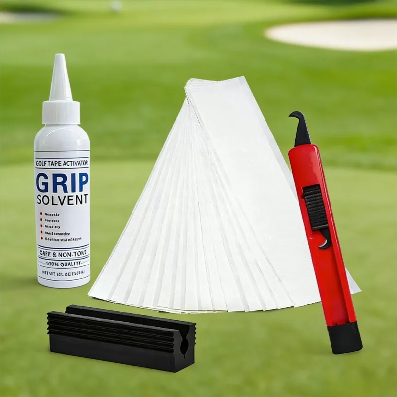 

Набор для замены липучек для гольф-клюшек: двусторонний скотч, растворитель, принадлежности для гольфа, спортивное и развлекательное оборудование