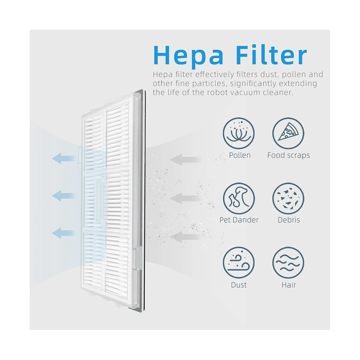 قطع غيار ملحقات المكنسة الكهربائية المتوافقة مع مكنسة الروبوت S8 Pro Ultra