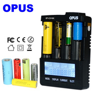 OPUS BT-C3100 4 Slots Battery Charger With LCD Screen Compatible For Lithium-ion NiCd NiMH AA AAA 10440 18650 Batteries