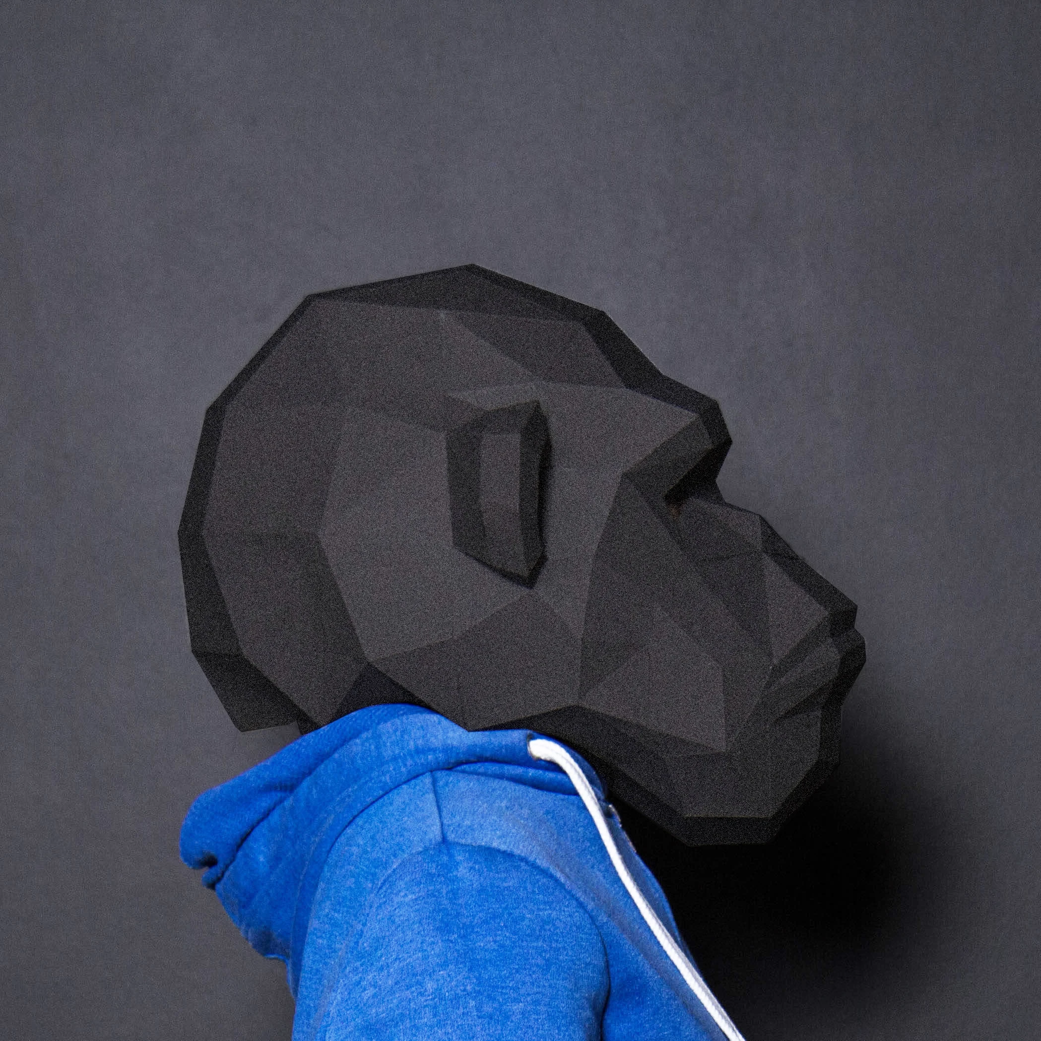 3D Paper Mold Gorilla Head Mask Headgear Animal Model Halloween Cosplay Props Women Men Party Dress Up DIY Craft Masks