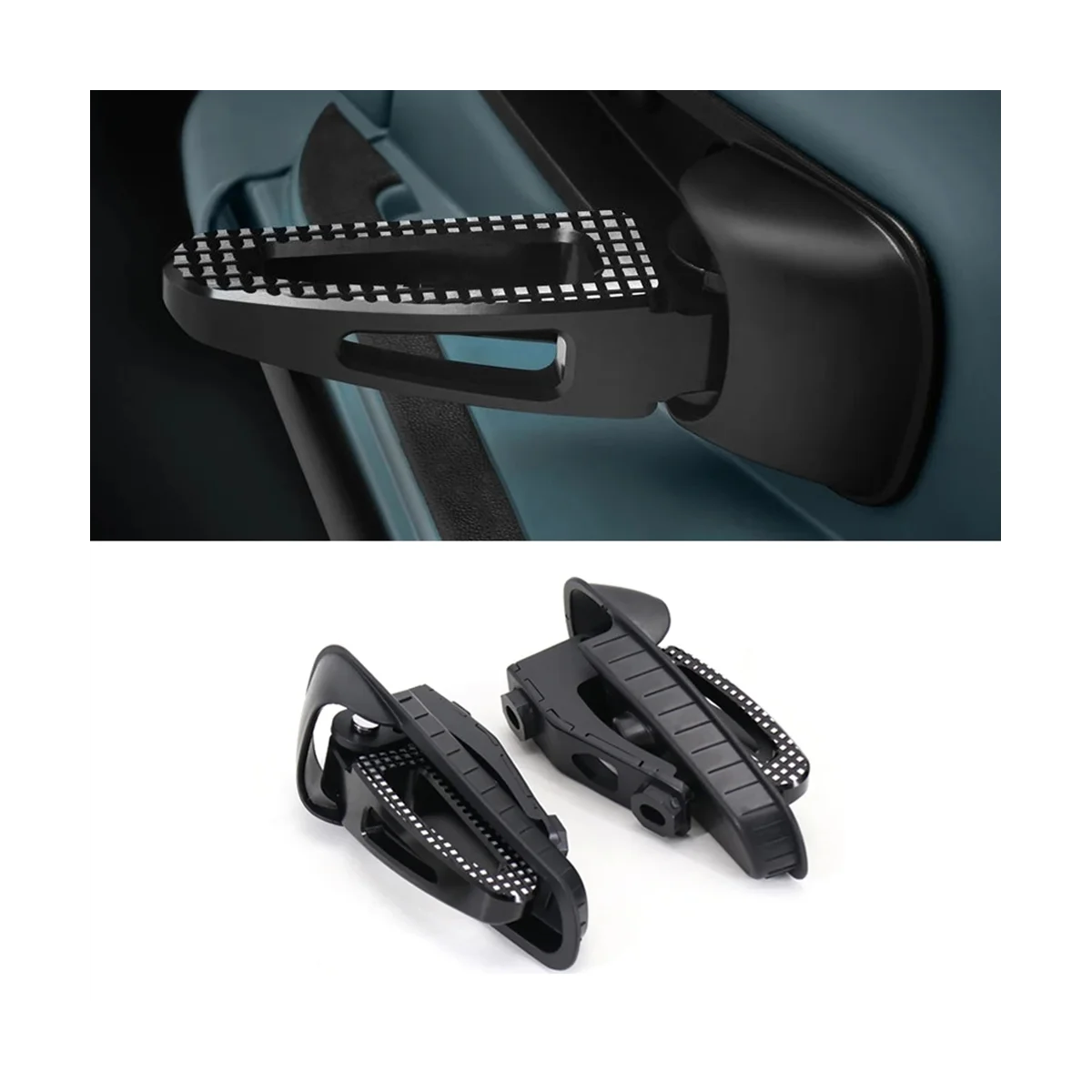 Motorcycle Accessories Rear Passenger Foot Pegs Mount Black Pedal for Vespa GTS 300 GTS300 Gts300 Gts 300 2021 2022