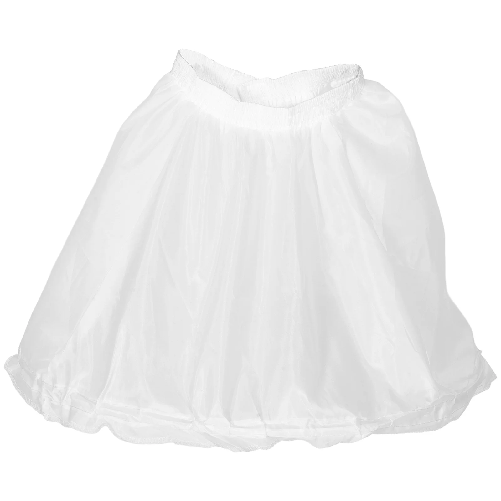 

Short Hoop Skirt Petticoat Elastic Waist Wedding Dress Underskirt for Lolita Bridal Accessories and Medieval Style