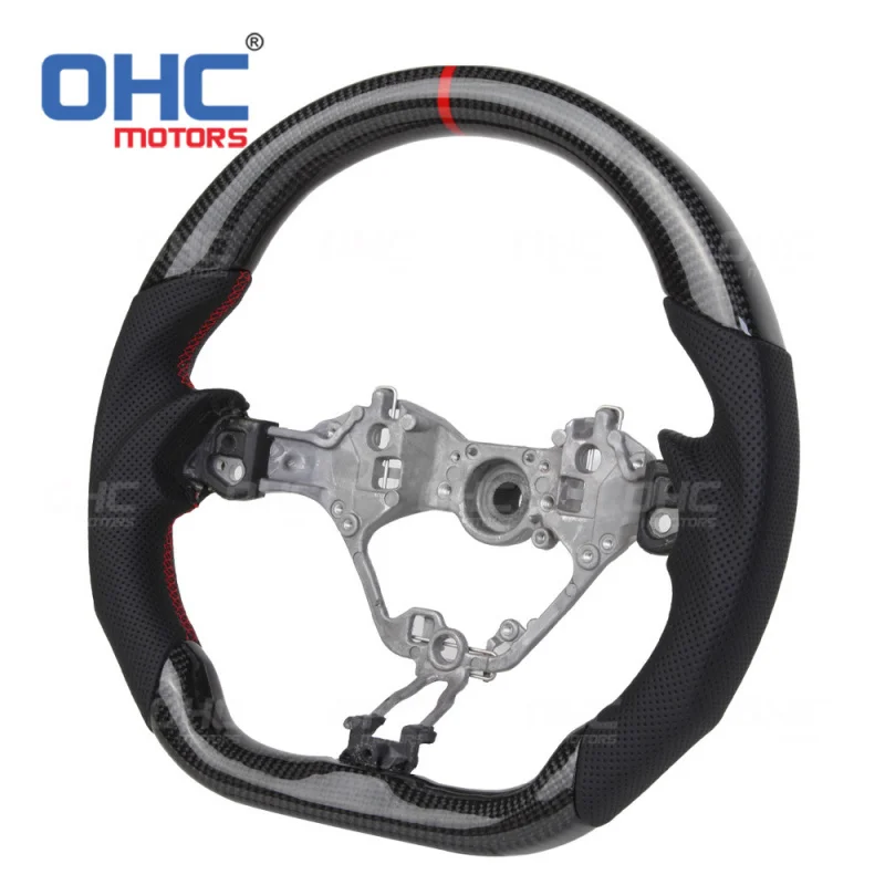 For Toyota GT86 car LED 16-22  carbon fiber steering wheel modification titanium steering wheel