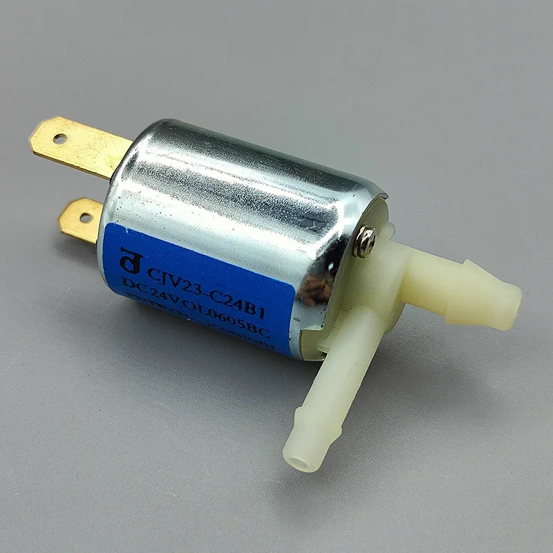 

CONJOIN CJV23-C24B1 DC 24V Micro Cylinder Electric Solenoid Valve Normally Closed Mini Water Air Flow Control Valve DIY Watering