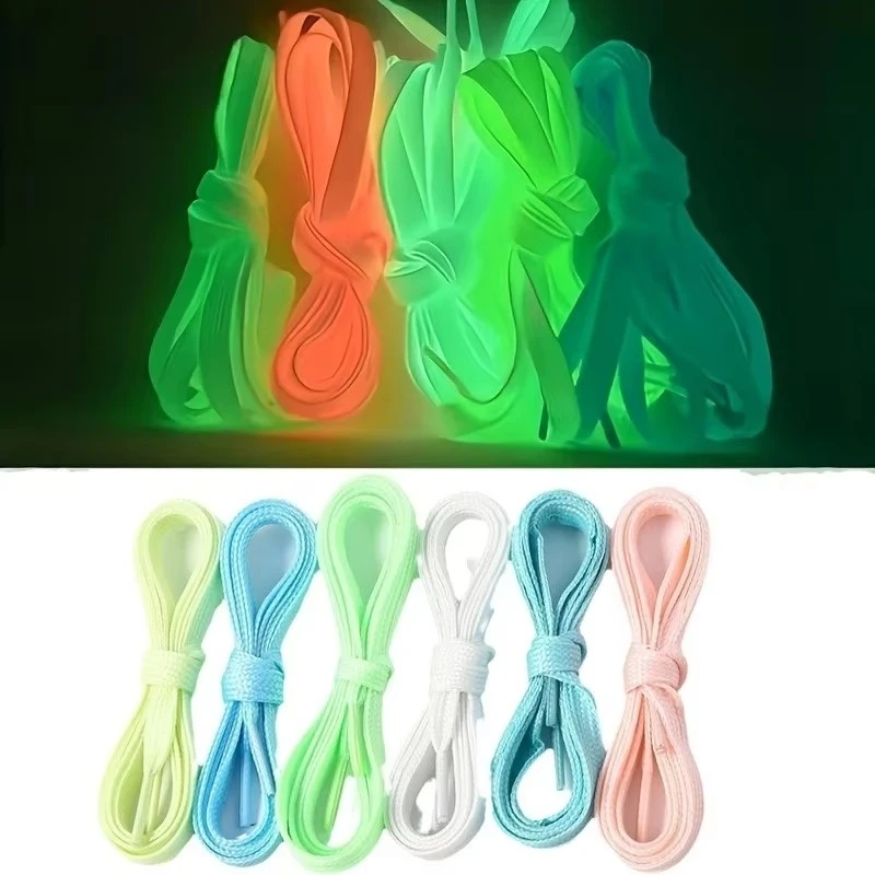 1/3pair Luminous Shoelaces for Kid Sneakers Men Women Sports Shoes Laces Glow In The Dark Night Shoestrings Reflective Shoelaces