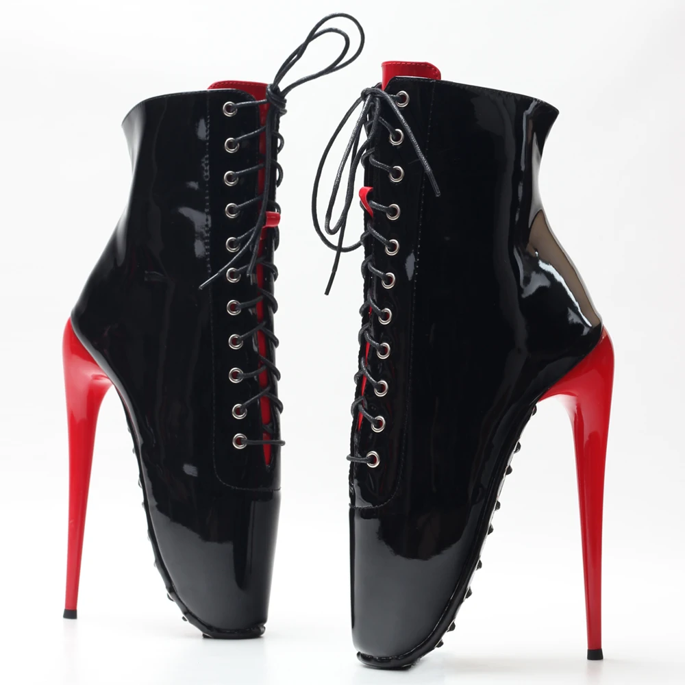 

7 Inch Sexy High Heel Fetish Ballet Ankle Boots Size36-46