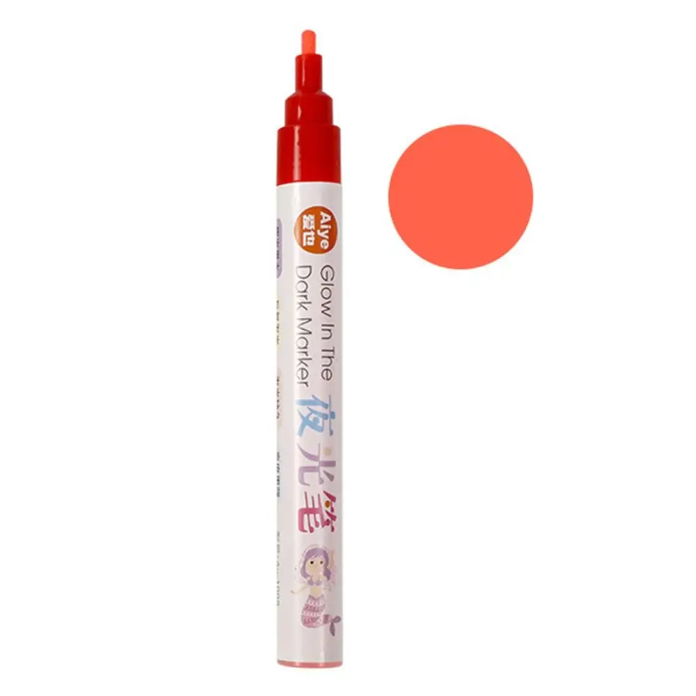

8 Colors Luminous Pen DIY Graffiti Hand Painting Highlighter Pen Glowing in The Dark Fluorescent Pen School Office Supplies
