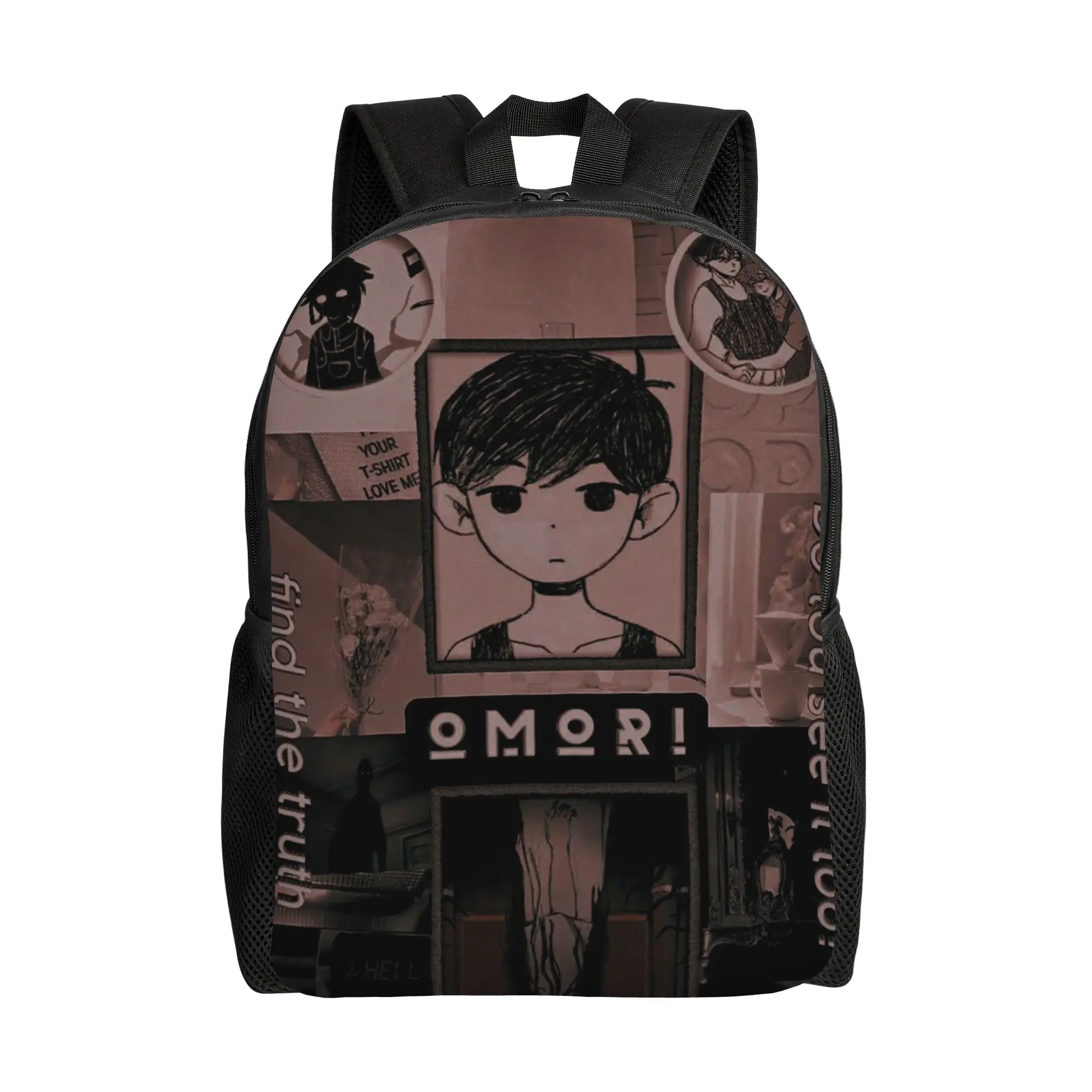 

Рюкзак Omori Sunny Teenage с карманом, студенческий походный рюкзак, рюкзак для психологических хоррор-игр, повседневный рюкзак для мужчин и женщин, сумка через плечо для ноутбука