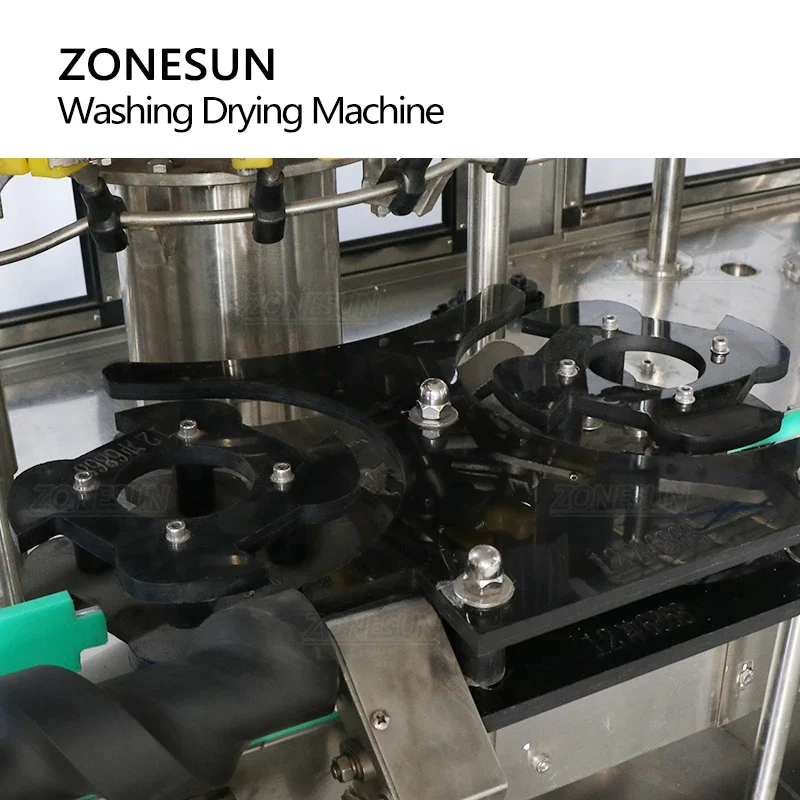 ZONESUN ZS-WB12A Automatic Bottle Washer Dryer Function Cleaning Machine Rotary Catchers Wine Beverage Milk Mass Production line