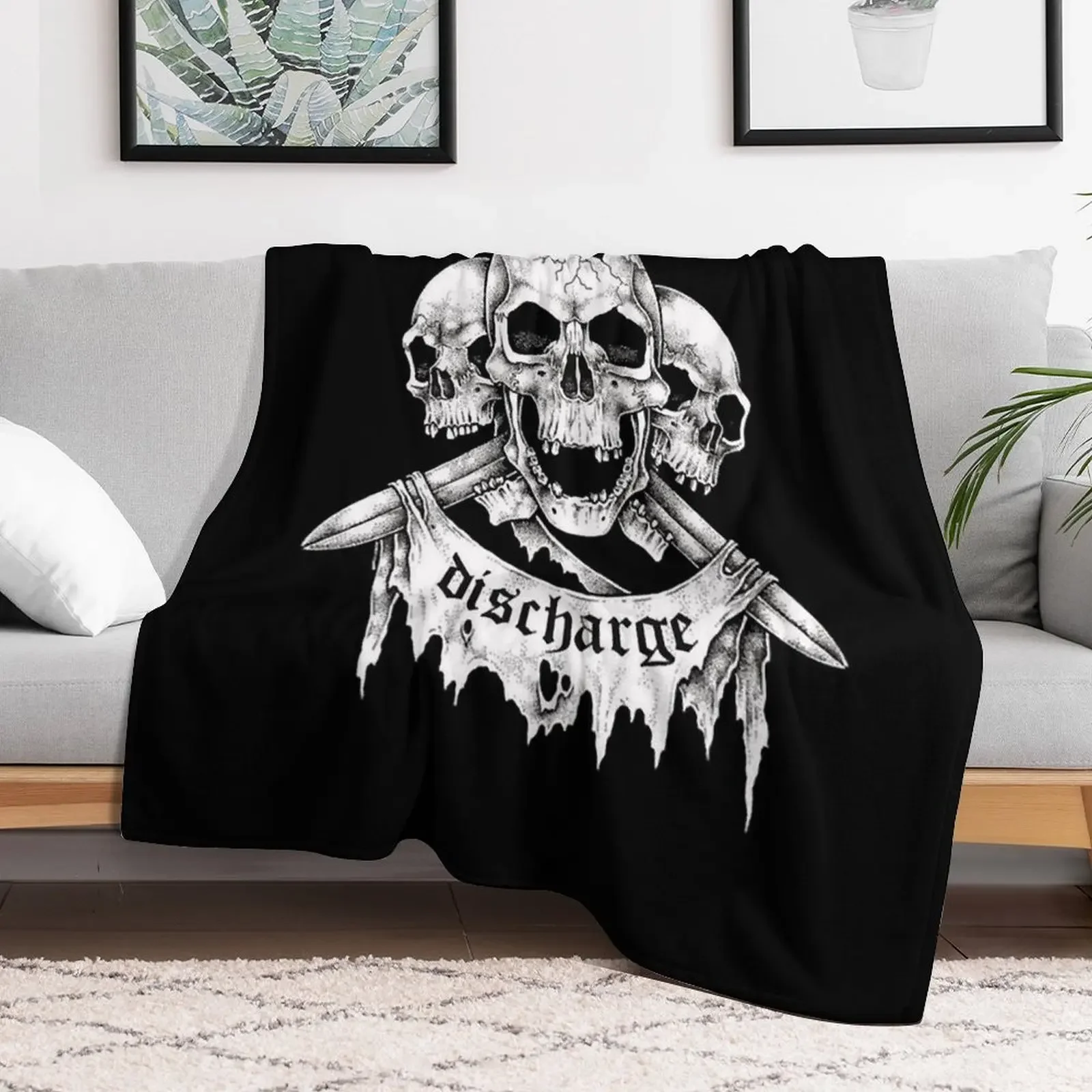 Discharge Throw Blanket Soft Warm Blanket Gift for Men Women Adults