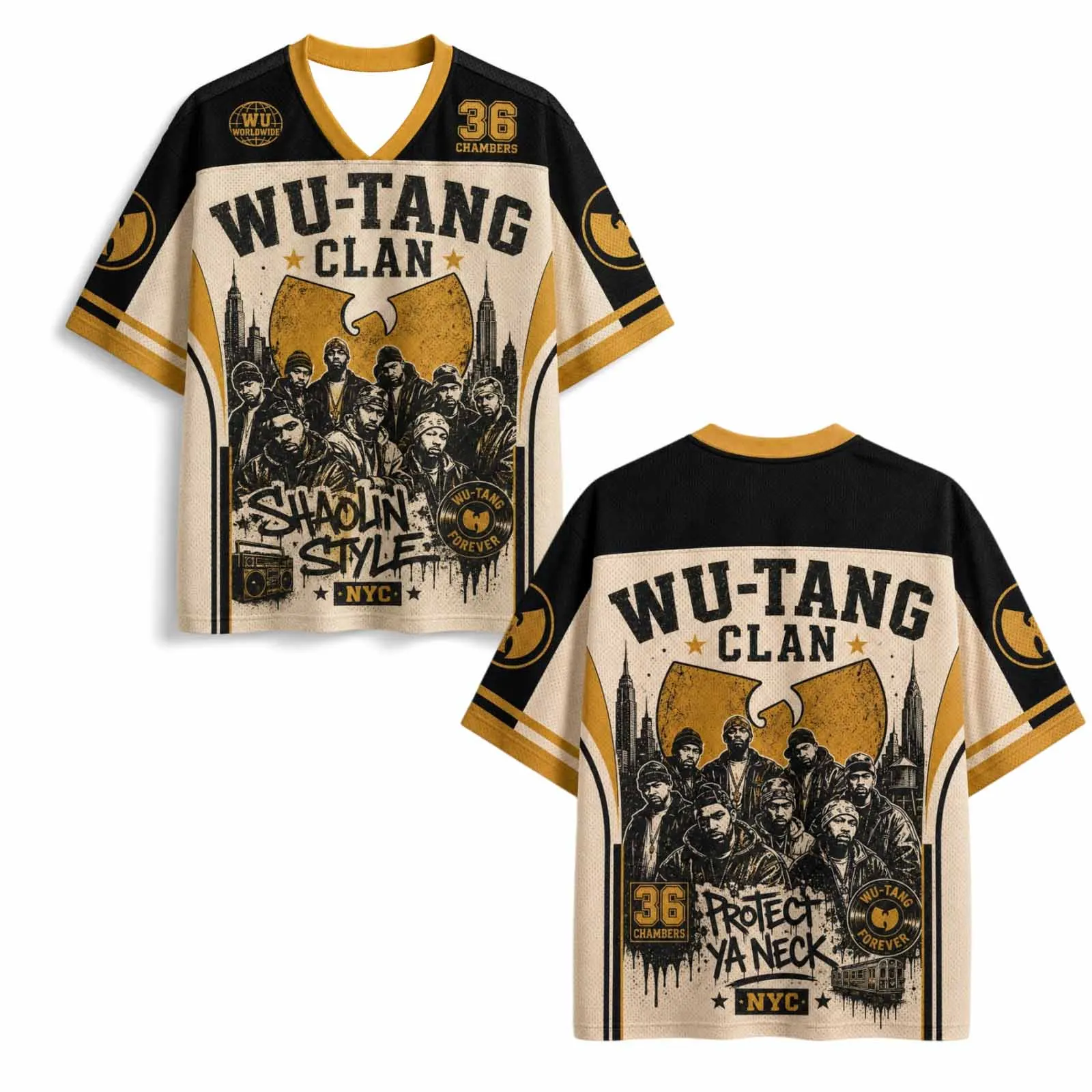 Maillot de tournée The Final Chamber 2026 de la bande Wu-Tang Clan, modèle Forever, pour hommes et femmes, style Y2k, respirant, idéal pour les activités sportives en plein air et les tenues décontractées, t-shirt pour les fans.