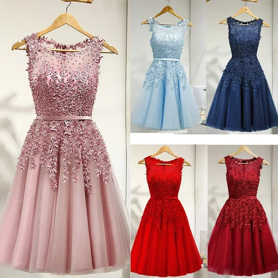 It 'S YiiYaการปรับแต่งชุดเจ้าสาวลูกปัดAppliquesแขนกุดสีชมพูParty Dresses Plusขนาดผู้หญิงVestido Madrinha