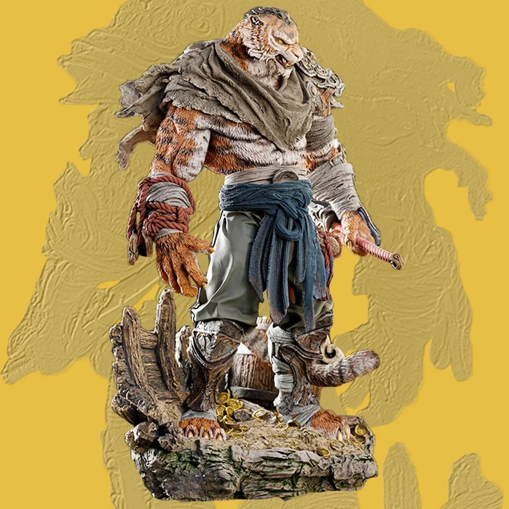 Tygrys wojownik figurka z żywicy miniaturowa 1:16 zestaw Model z żywicy niemalowany plastikowy Model zestaw A1579