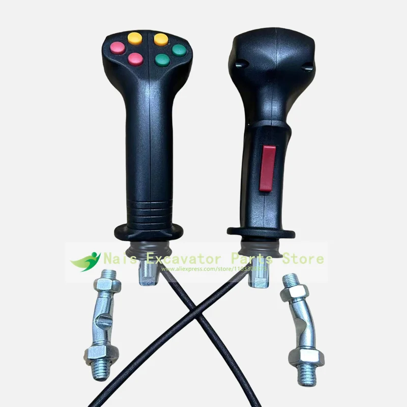 

For Excavator Parts Logging Iron Stone Tools Agricultural Harvester Electric Control 7 Button Joystick Handle Glue Gear