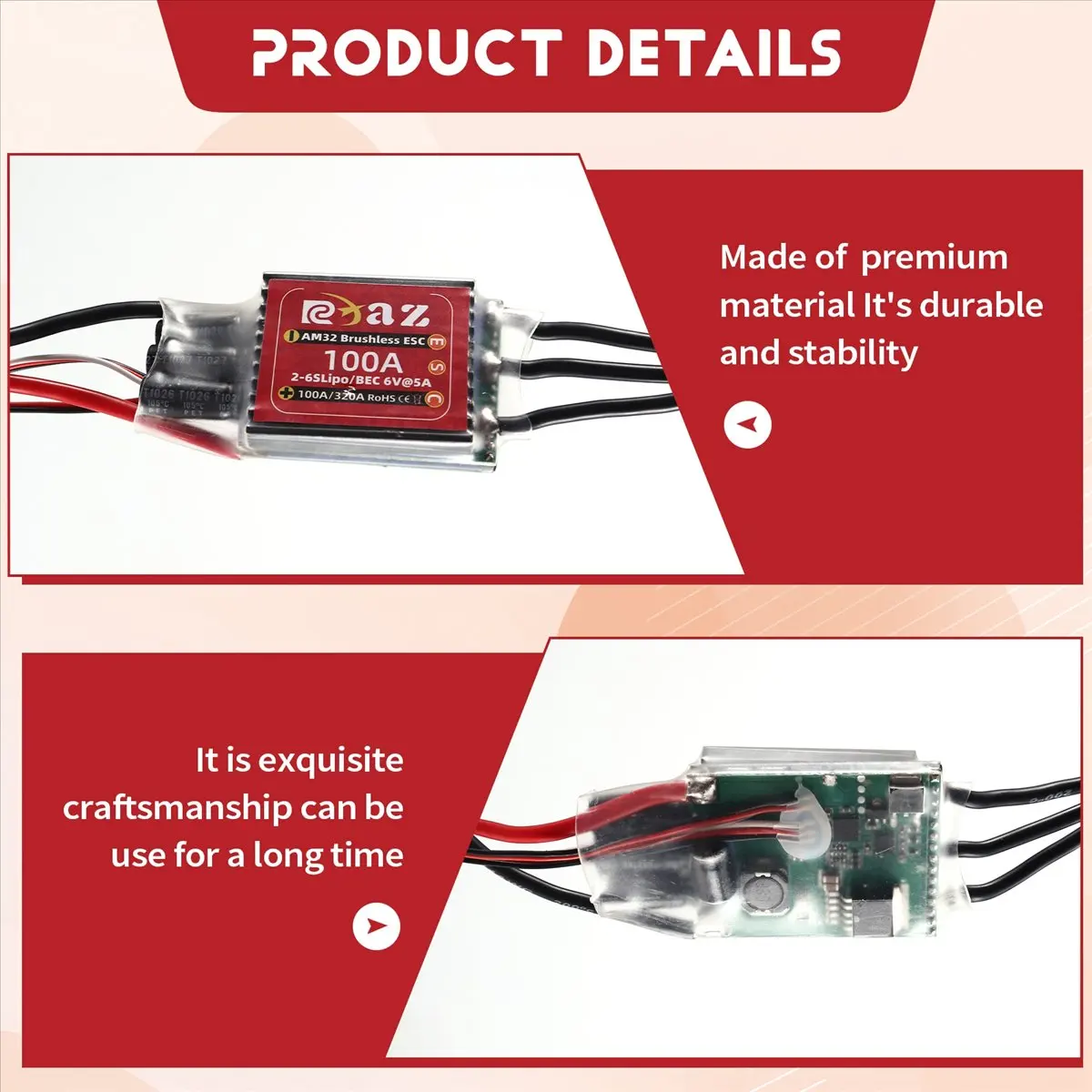 OKgood AM32 Programming Brushless for 1/10 1/8 RC Crawler Car Axial TRX SCX10 TRX4 100A